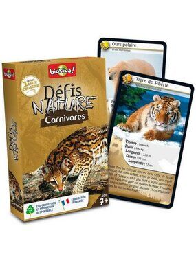 Bioviva Défis Nature - Carnivores -French Card Game New Sealed Ages 7+